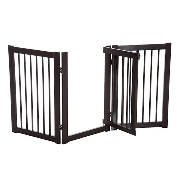 Rootz Barrier Grid Koirille - Ruskea - Suunniteltu puu - 61,02 cm x 0,59 cm x 29,92 cm