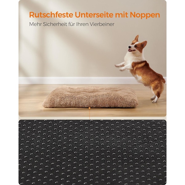 Rootz Plush Dog Bed - Pet Mat - Dämpad Pet Bed - Bekväm - Hållbar - Lätt att rengöra - 110cm x 73cm x 10cm