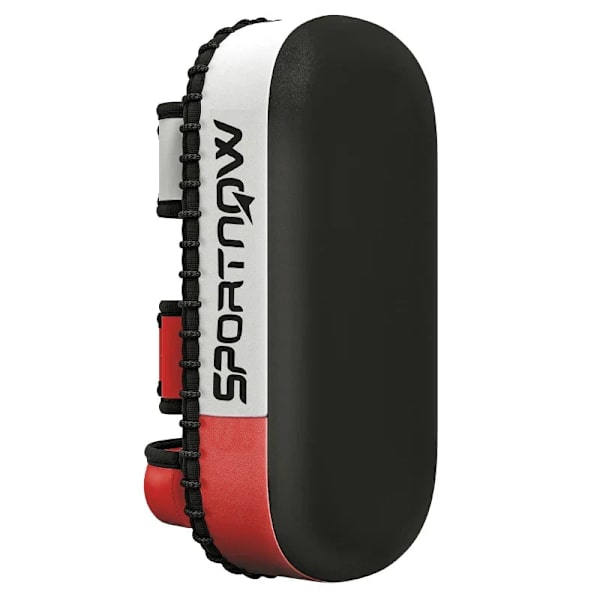 Rootz - Kick Pad - Boksesæk - Muay Thai - Kick Boxing - Imiteret lædercover - 0,4 kg - Kunstlæder - Sort - Rød - Hvid - 38 x 20 x 18 Cm