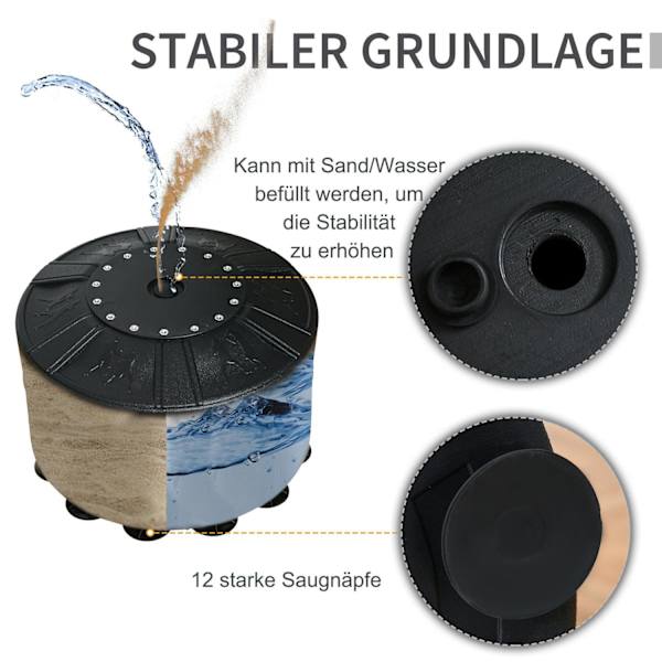 Rootz Boksesæk Base Fritstående - Sort - Stål, Pu, Hdpe - cm x cm x 66, 92 cm