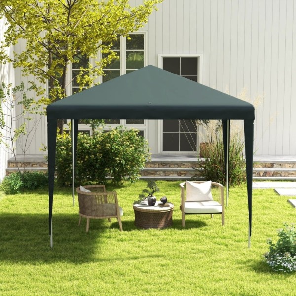 Rootz Pavilion 2,7x2,7m - Fällbart lusthus - Utomhustak - Snabbmontering - Rostsäker ram - Vattenavvisande tak - 270cm x 270cm x 255cm