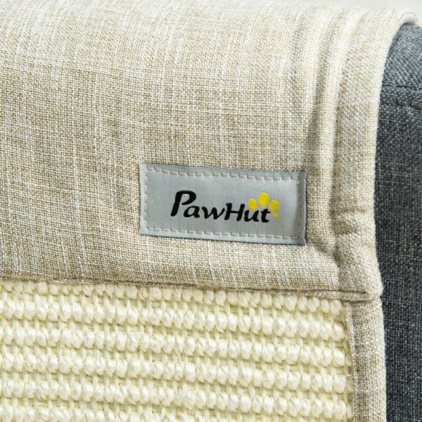 Rootz Ridsemåtte - Ridsebeskyttelse Sofa Sisal Ridsetæppe Til Kat - Lænestolssofa - Katte Ridsemåtte - Beige + Grå - 130 x 45 x 0,3 cm