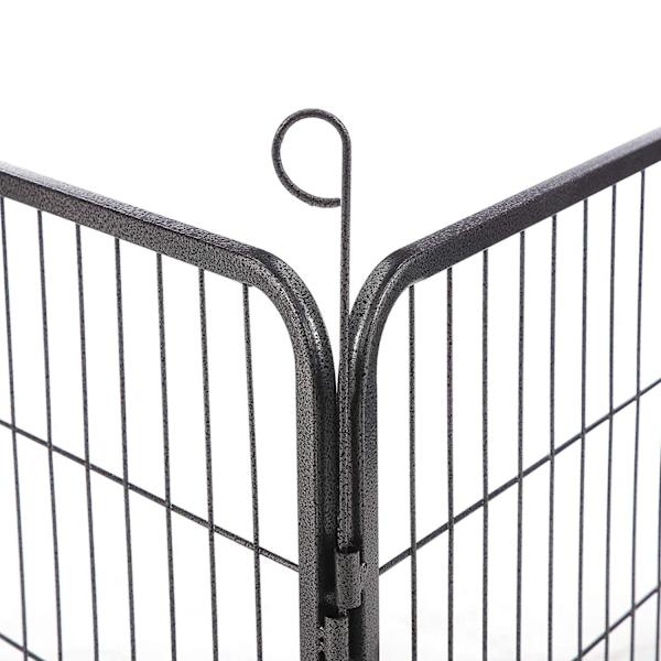 Rootz utomhusinhägnad för husdjur - Lekhage för hundar - Valplopp - Material av järnrör - Enkel montering - Bärbar förvaring - 246 cm x 83 cm x 210 cm