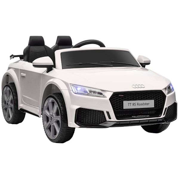 Rootz Kids Electric Sports Car - Ride-On Toy Car - Barnfordon - Realistisk design - MP3-spelare - Fjärrkontroll - Vit - 102cm x 60cm x 44cm