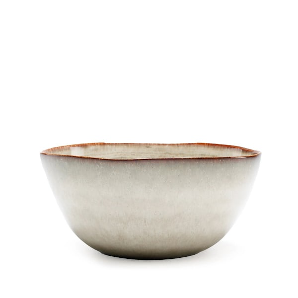 Rootz Comporta Serveringsskål - Servicefad - Keramisk skål - Spånfri, Håndlavet - 26 cm x 12 cm x 26 cm - Unikt portugisisk design