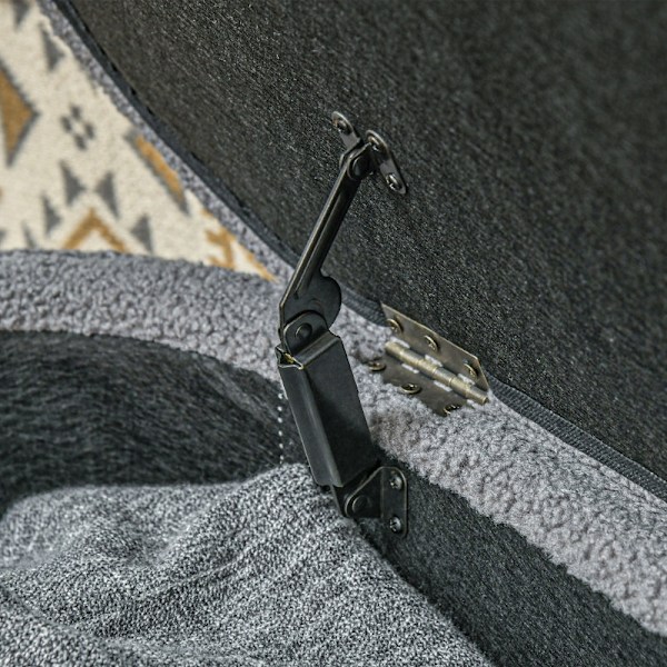 Rootz Vadderad sängbänk - Förvaring Ottoman - Fönstersäte - 100 % polyester - Eucalyptus träram - 116cm x 41cm x 40,5cm