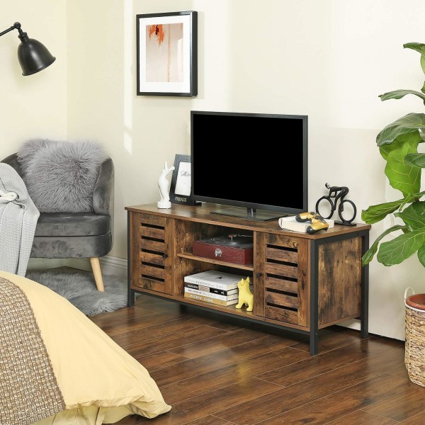Rootz TV-skåp - TV-bord - Lowboard med 2 skåp och 2 hyllplan - L