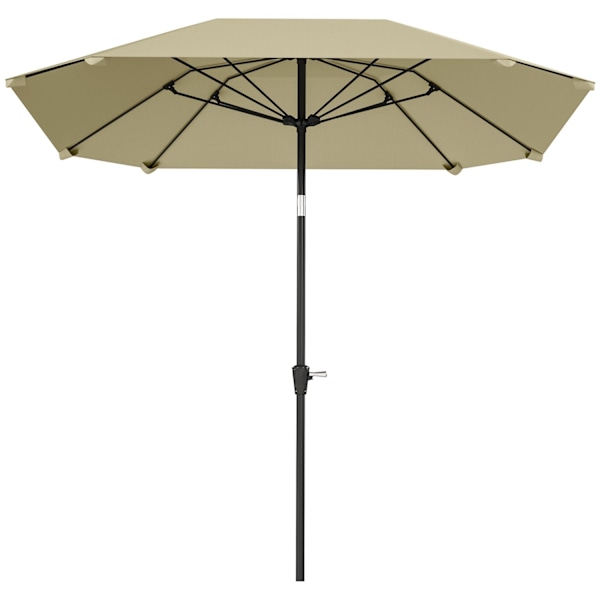 Rootz 2,33m Parasol -sateenvarjo - Terassi -näyttö - Sun Shade - UV -suojaus - 2,33m x 2,33m x 2,4m