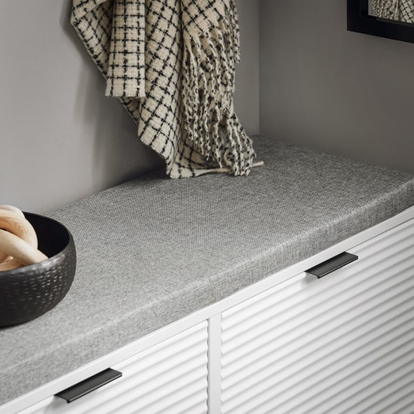 Rootz Shoe Opbevaringsbænk - Skoskab med sæde - Entryway Organizer - Pladsbesparende design - Komfortable siddepladser - Holdbar MDF-konstruktion - 10