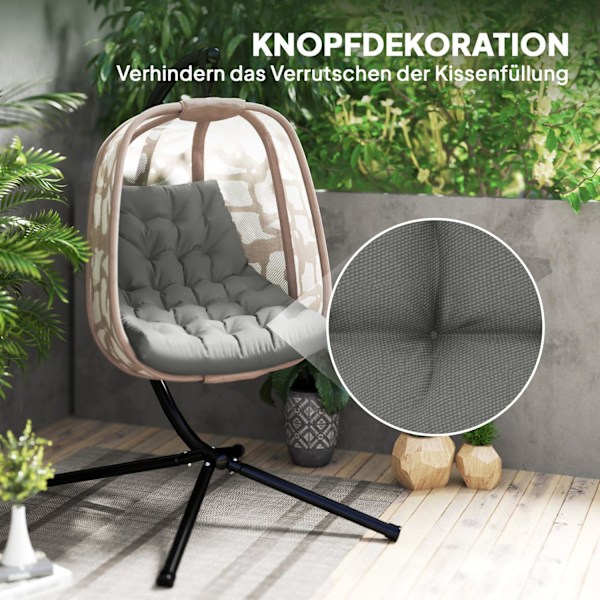 Rootz Seat Pushion - Udendørs pude - Stolpude - Langvarig komfort - 120 cm x 100 cm x 8cm