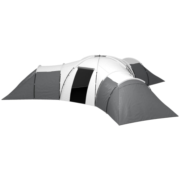 Rootz Camping Teltta - Tunneliteltta - Perheteltta - Tilava - Kestävä - Vedenpitävä - 220L x 188L x 150K cm (Makuuhuone), 495L x 415W cm (Olohuone)