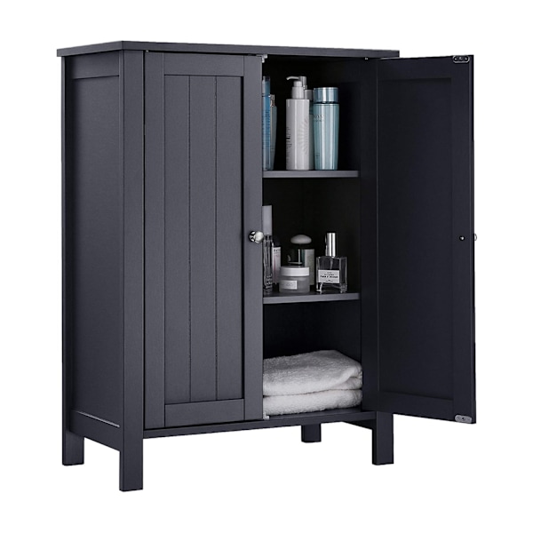 Rootz grått badrumsskåp - Förvaringsskåp - Organizer - MDF-konstruktion - 60cm x 30cm x 80cm