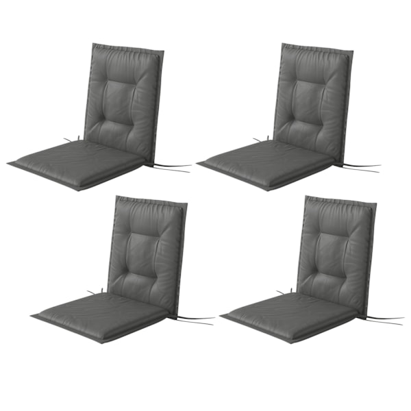 Rootz 4 -bits sittdyna set - stol kuddar - utomhuskuddar - hudvänlig och UV -resistent - 108 cm x 50 cm x 5 cm