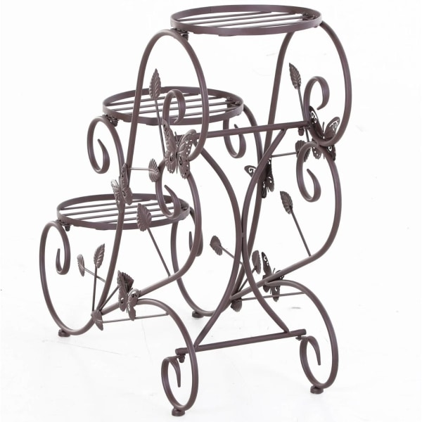 Rootz Plantetrappe - Plantestativ - Blomsterstativ - Metal - Bronze - 3 niveauer - 75 x 28 x 66 cm