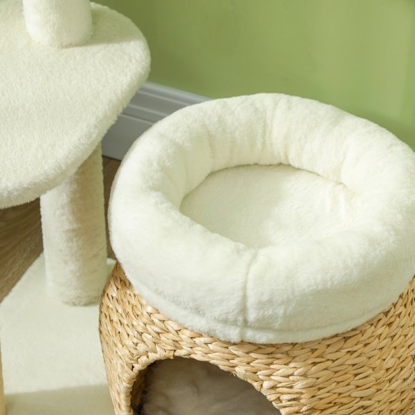 Rootz Cat Scratching Post - Cat Climbing Tree - Cat Activity Center - Skyddar möbler - 60L x 40W x 79H cm