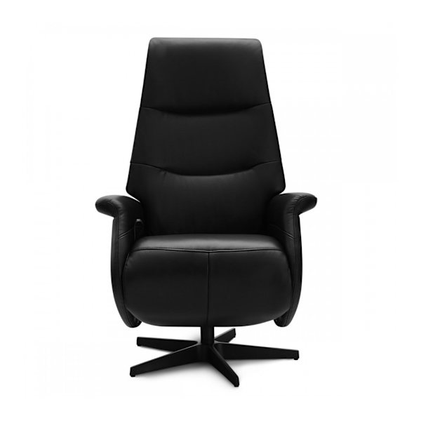 Rootz Fåtölj - Läderfåtölj - Vridstol - Justerbar komfort - Ergonomiskt stöd - Hållbar design - 79cm x 90cm x 114cm