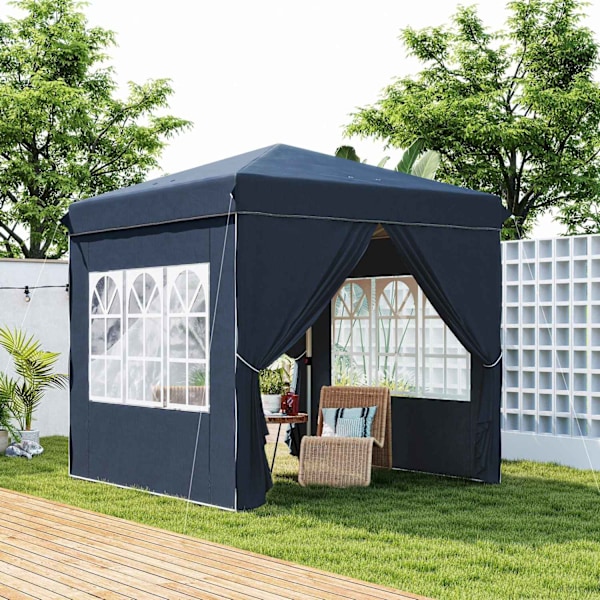 Rootz 2,5 metrin pop -up huvimaja - puutarhateltta - ulkokatos - UPF50+ Suojaus - 248L x 248W x 270H CM - Sisältää sivuseinät ja kantolaukut