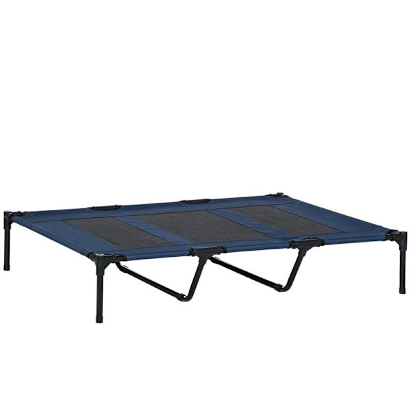 Rootz koiran lepotuoli - Koiran sänky - Kissansänky - Lemmikkien sänky - Nukkumapaikka - Sininen/musta - 122cm x 92cm x 23cm