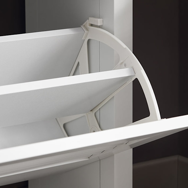Rootz skoskab - Opbevaring i entré - Skoopbevaring - MDF og PB - 80 cm x 108 cm x 25 cm - Letvægts - Nem montering
