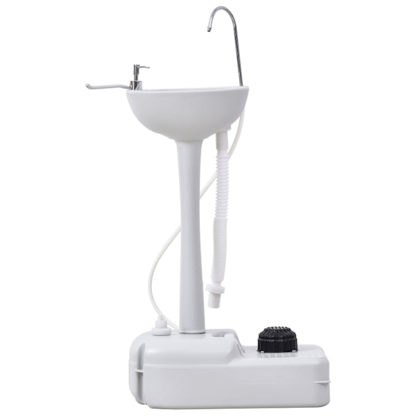 Rootz Portabelt handfat utomhus - Mobilt handfat - Campingdisk - Integrerad tvålautomat - 51 cm x 33,5 cm x 103 cm