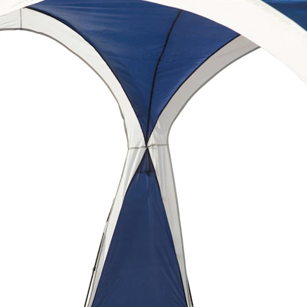 Rootz 6-8 personers kupoltält - Gazebo - Skydd mot sol och duggregn - Polyester - Blå + Grå - 3,5 x 3,5 x 2,22 m