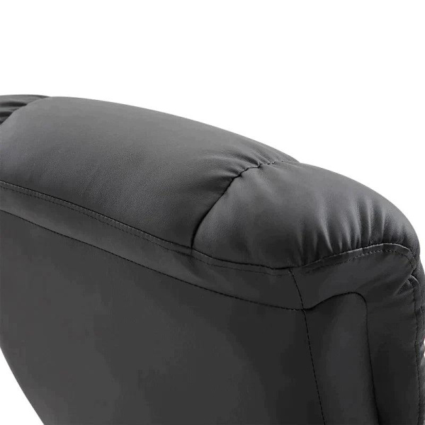Rootz afslapningsstol med liggefunktion - Massagestol - Tv-stol - Liggestol - Ergonomisk stol - Lænestol med skammel - Sort - 76 x 80 x 102 cm