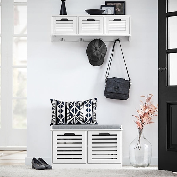 Rootz-kenkäteline - Säilytysteline - Kenkien järjestely - Säädettävät hyllyt - MDF ja PB - 71 cm x 43 cm x 35 cm