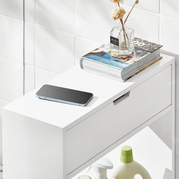 Rootz Badeværelse Toiletpapir Rolle Holde-Badeværelseshylde Smal hylde Opbevaringsskab- B55 x D20 x H60cm