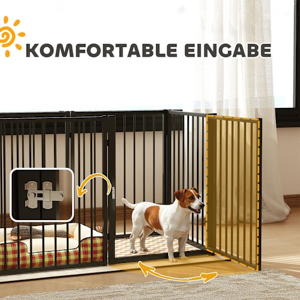Rootz Puppy Run Dog Spout - Valphölje - Foldbart hundstaket - Versatile & Portable - 240cm x 60 cm x 76 cm