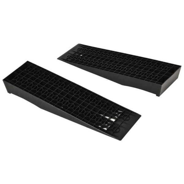 Rootz Ramp - Tröskelramp - Trottoarramp - Gummiramper - Antisladdramper - PP - Svart - 70 x 20 x 8 cm