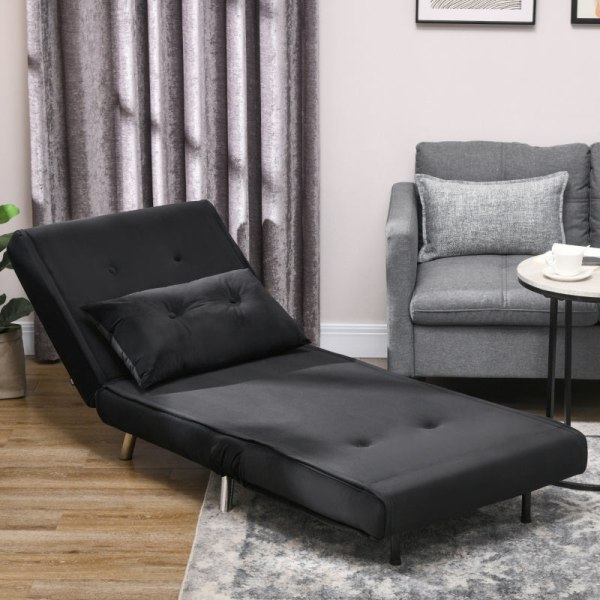Rootz vilstol - Fåtölj - Enkelsäng - Ultimate Comfort - Justerbart ryggstöd - Sammetstyg - 77cm x 88cm x 83cm
