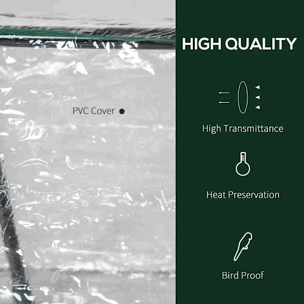 Rootz Greenhouse - Kalvokasvihuone ikkunalla - PVC-kasvihuone - Tomaattitalo - Kylmäkehys - Läpinäkyvä - 120 x 60 x 60 cm