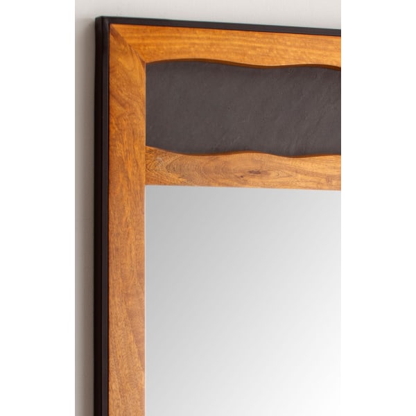 Rootz moderni seinäpeili - suorakaiteen muotoinen peili - puurun