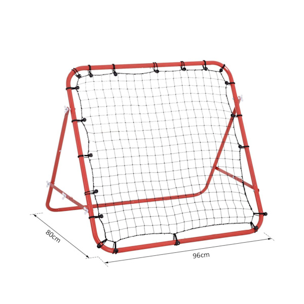 Rootz Football Rebounder - Rød, Sort - Stof, Metal - 37,79 cm x 31,49 cm x 37,79 cm