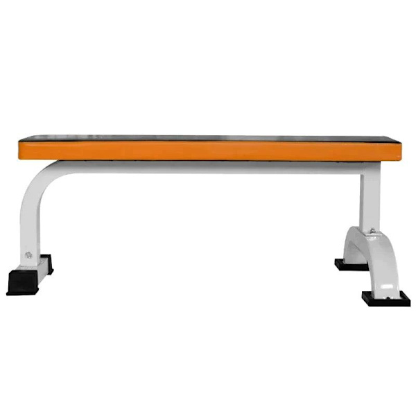 Rootz Viktbänk - Platt Bänk - Träningsbänk - Träningsbänk - Hemma - Gym - Svart/Orange - L112x B62 x H43 cm