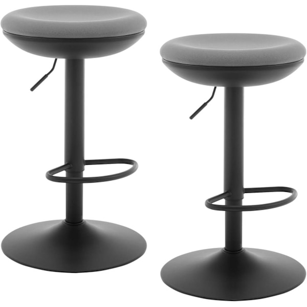 Rootz Swivel Bar Pall - Motpall - Roterande Barstol - Andas elastiskt tyg - Höjdjusterbar - 41cm x (64-85) cm x 41cm