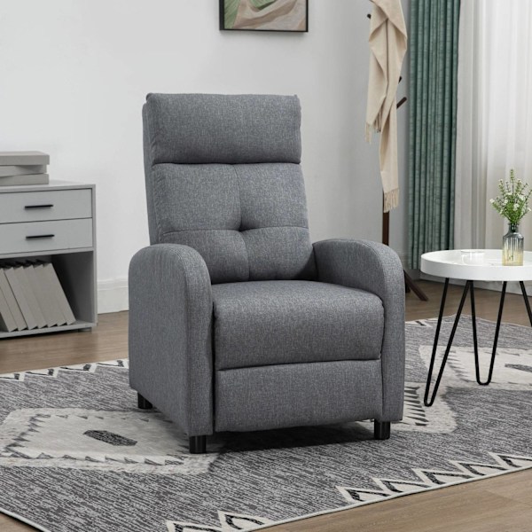 Rootz Relaksation Napr Chair - Rucliner - Lounger - Pocket Spring Core - tukee jopa 150 kg - 67 x 87 x 98 cm - harmaa