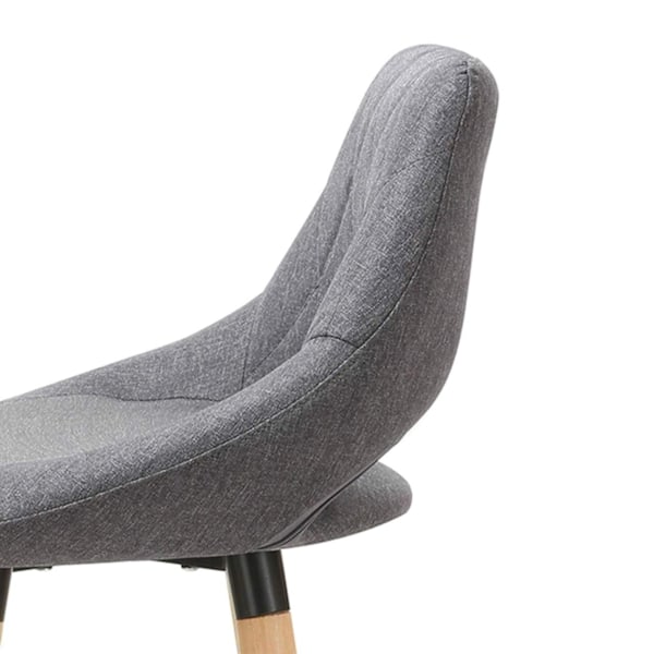 Rootz Scandinavian Bar Pall - Träpall - Linne Sits - Ergonomisk design - 91cm x 43cm x 43cm