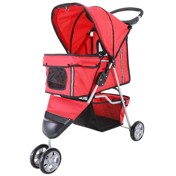 Rootz Hundevogn - Rød - Stof, Nylon', Jern - 29,53 cm x 17,72 cm x 38,19 cm