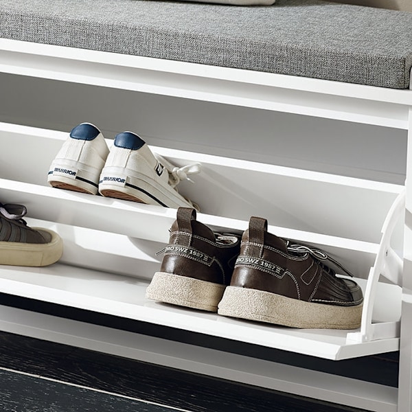 Rootz Shoe Storage -kaappi - Kengän järjestäjä - Enträänikenkäpenkki - Mukavuusistuimet - 80 cm x 45cm x 26cm