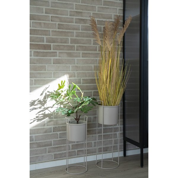 Rootz Flower Stand - Teräskasvien jalusta - Puutarhaosastot - Kestävä muotoilu - 21,5 cm x 21,5 cm x 65cm