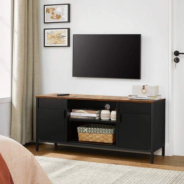 Rootz TV-skab - TV-skab med justerbare hylder - TV-stander - Væg