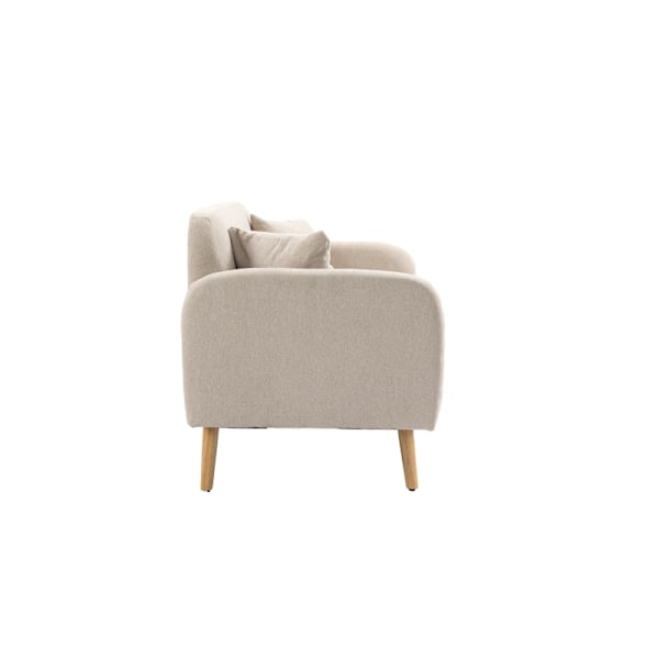 Rootz 2 istuttava sohva - Istuin - Sohva - Helppo puhdistaa - 130cm x 70cm x 80cm, Cream Velvet, Kumipuujalat
