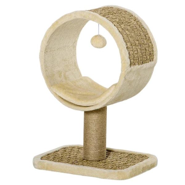 Rootz skrapstolpe - Kattträd - Kattsäng - Kattskrapa - Kattlekstam - Kattklätterträd - 40 x 30 x 56 cm