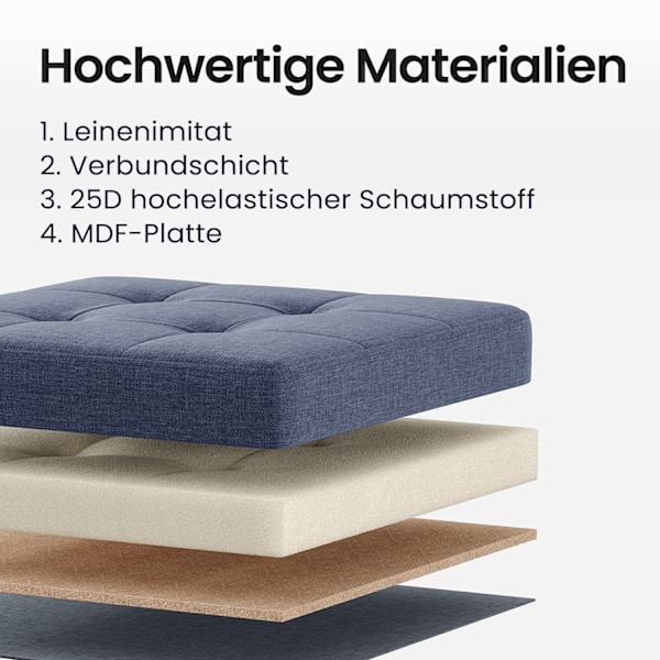 Rootz sæde afføring med opbevaringsplads - sammenfoldelig bænk - opbevaringsboks - max. Statisk støtte 300 kg - 38,1 cm x 76,1 cm x 40,1 cm