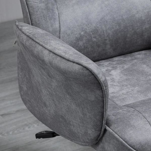 Rootz Kontorstol - Skrivebordsstol - Drejestol - Ergonomisk arbejdsstol - Lysegrå - 67 x 69 x 92-102 cm