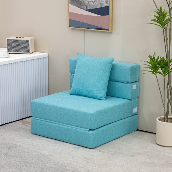 Sovstol Rootz - Avslappningsstol - Gästsäng - Snabb omvandling - Mångsidig användning - Exceptionell komfort - 70 cm x 70 cm x 61 cm (soffa) / 70 cm x