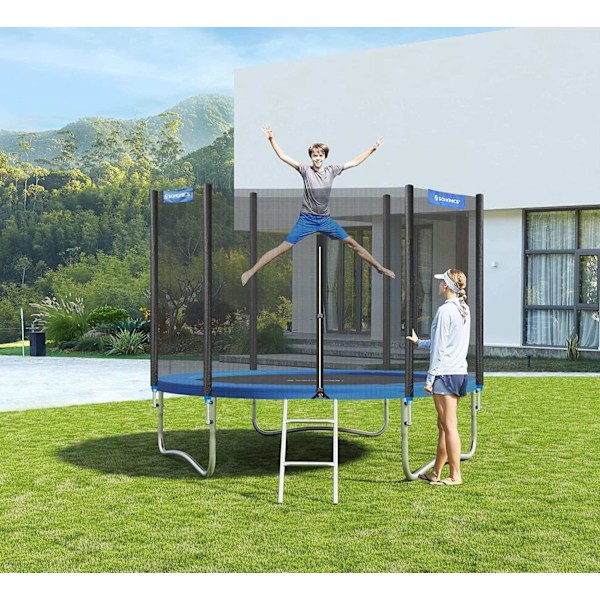 Rootz Trampolin Säkerhetskapsling - Nät - Vaddering - Väderbeständig - Ø 366 cm x 183 cm