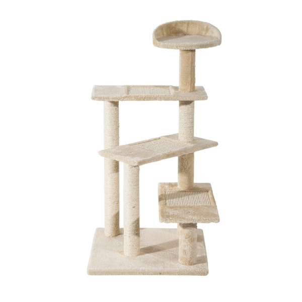 Rootz Kradsestolpe Kat - Beige - Spånplade - 19,68 cm x 19,68 cm x 39,37 cm