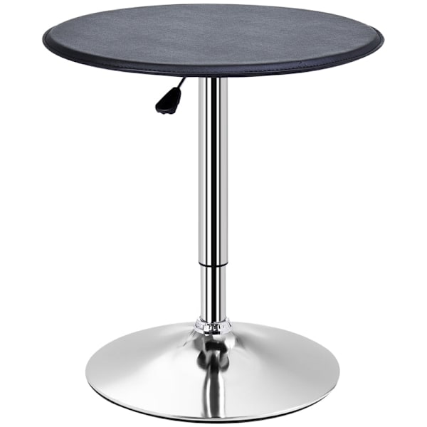 Rootzin korkeussäädettävä baaripöytä - Pubipöytä - Bistropöytä - Hydraulinen nosto - Keinonahkainen kansi - 360 asteen kierto - Ø63 x 67-93H cm